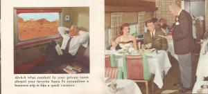 Page from Santa Fe Brochure of the Super Chief.