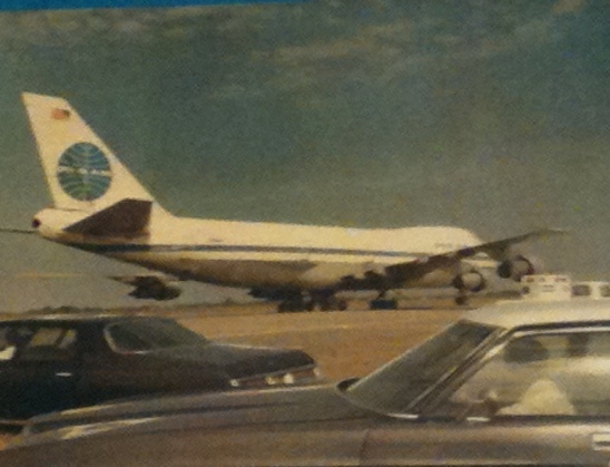 Clipper Unity at Saigon on the day of the LAST FLIGHT OUT (Al Topping)