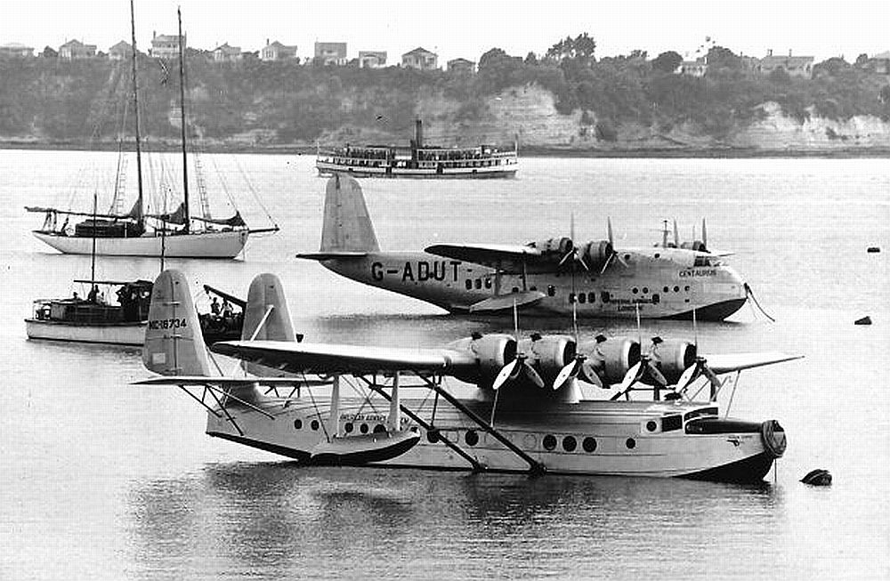thumbnail image 2 of Pan Am Clipper Sikorsky S-42 Airplane Interior Flying Boat 1935 Black & White Photo 2 of 6